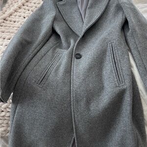 Zara Light Gray Pea Coat